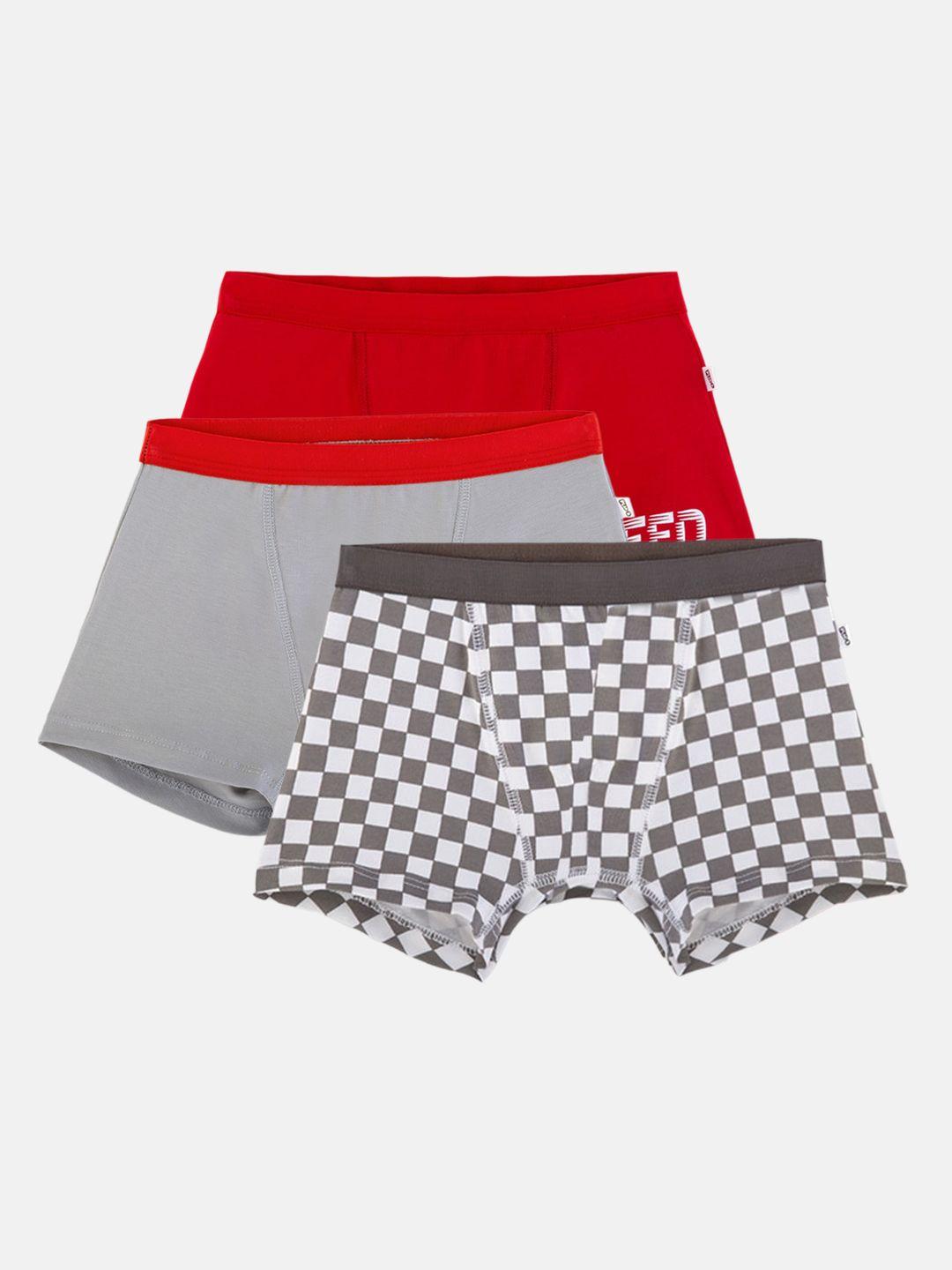 you got plan b boys pack of 3 checked anti microbial boxer-style briefs