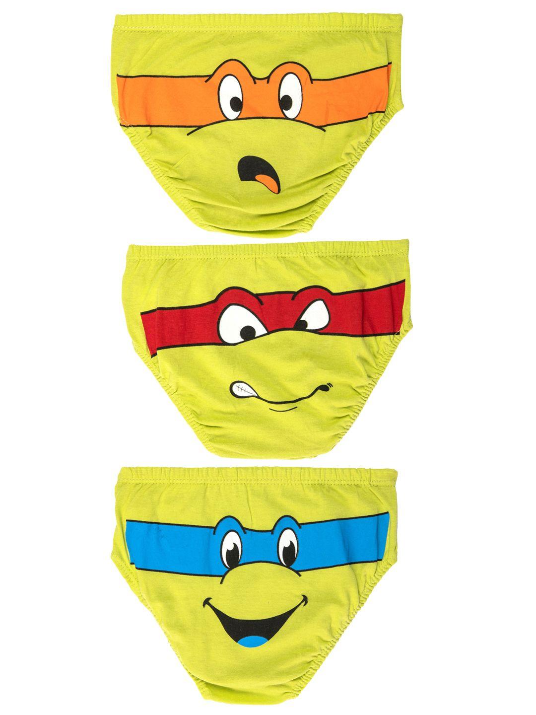 you got plan b boys pack of 3 yellow briefs time to turtle ub-turtletime: 8-10