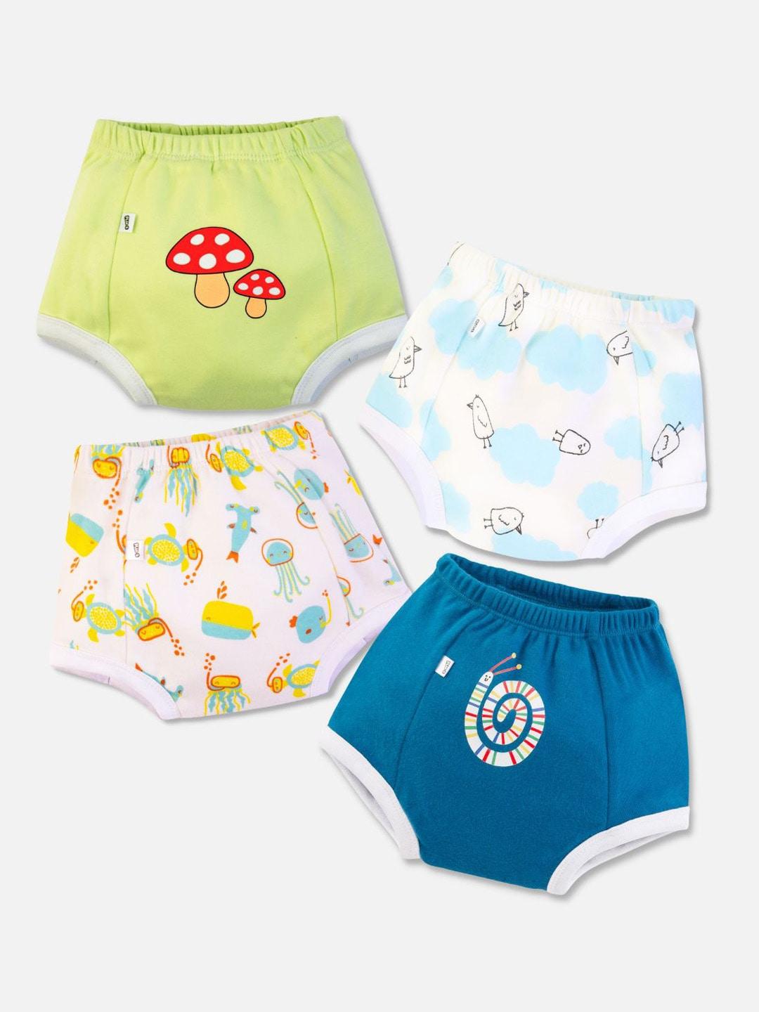 you got plan b infant kids pack of 4  printed anti-bacterial potty training padded briefs