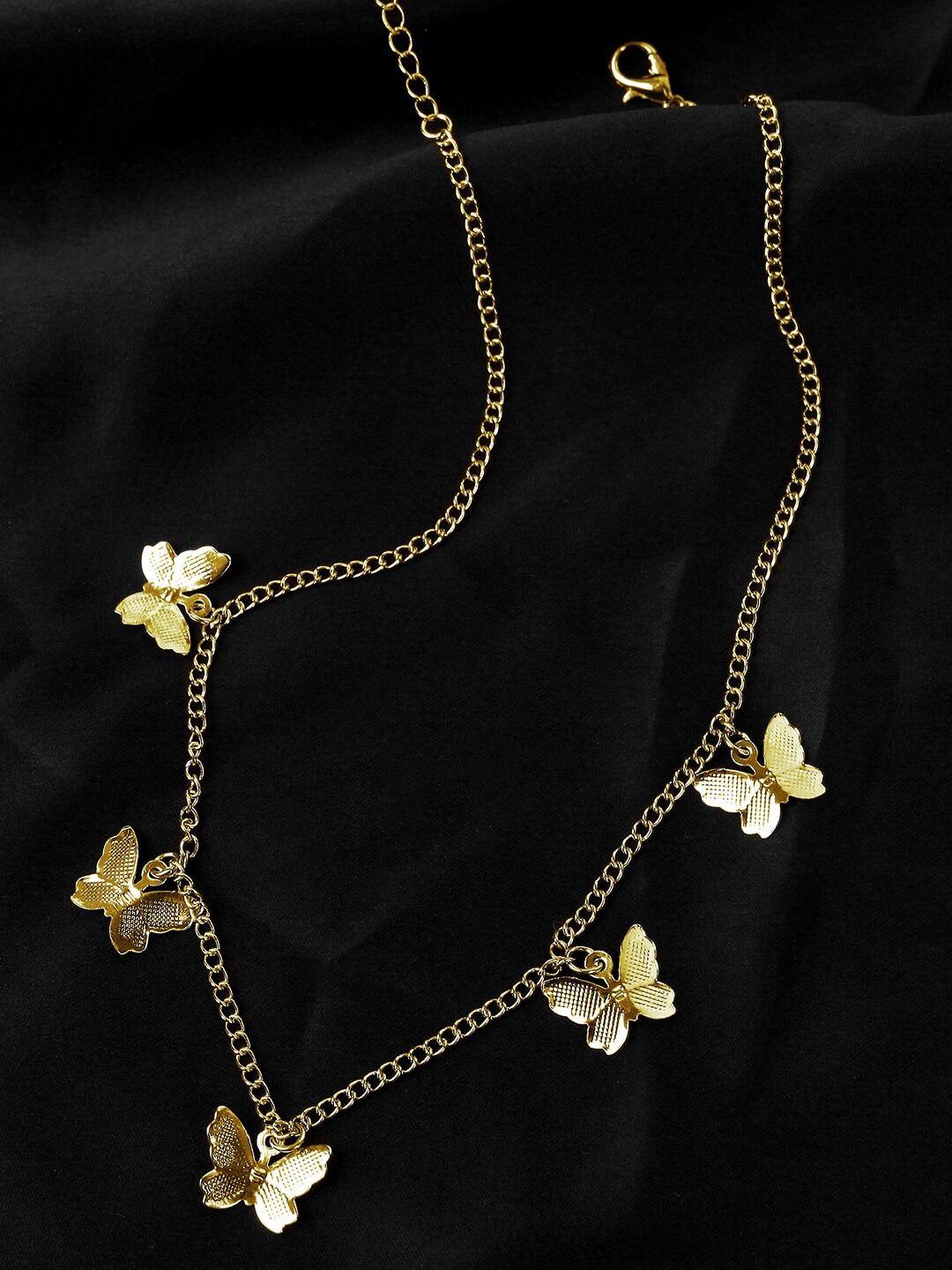 youbella gold-toned gold-plated necklace