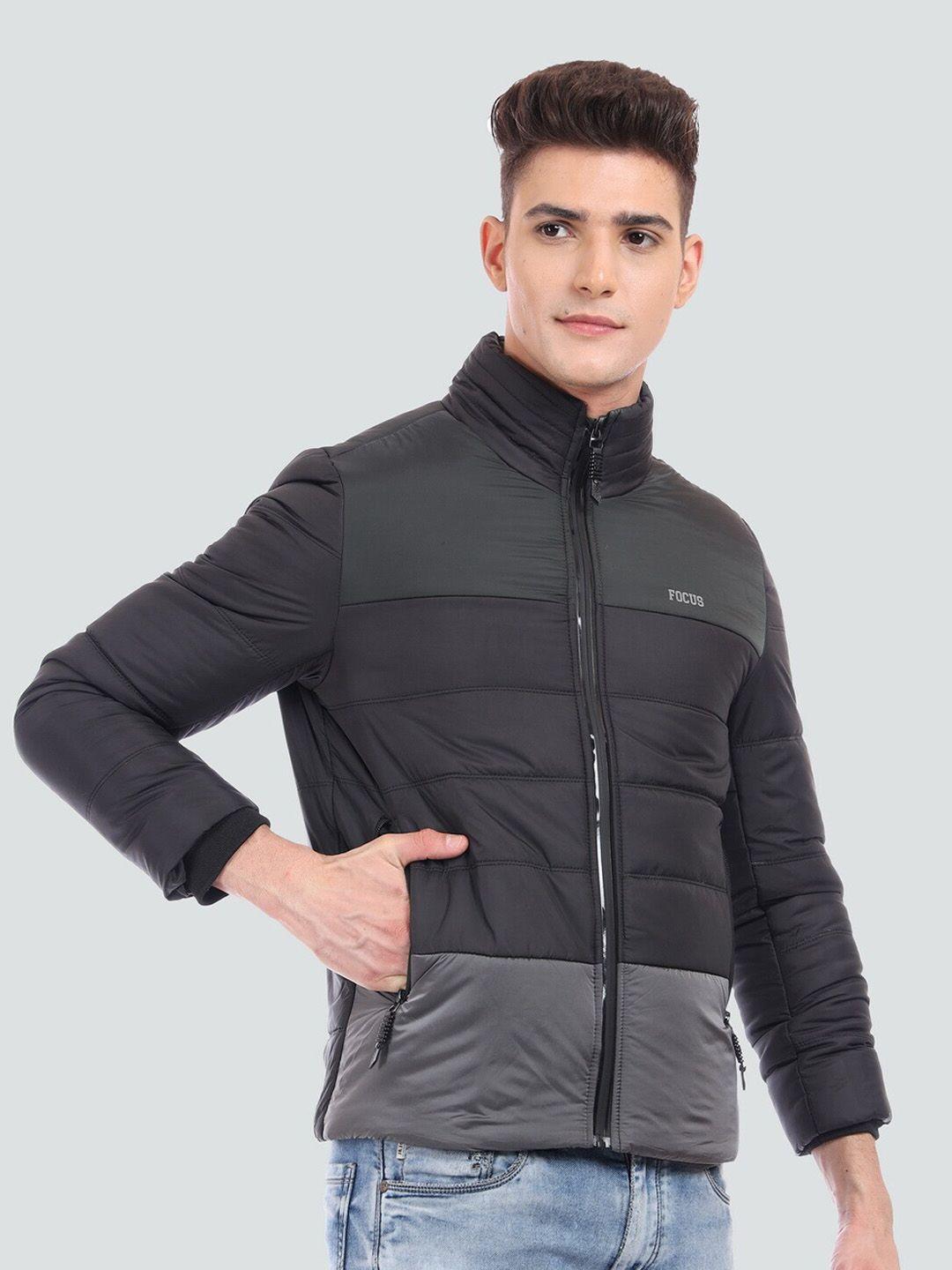 young club classic men colourblocked lightweight padded jacket