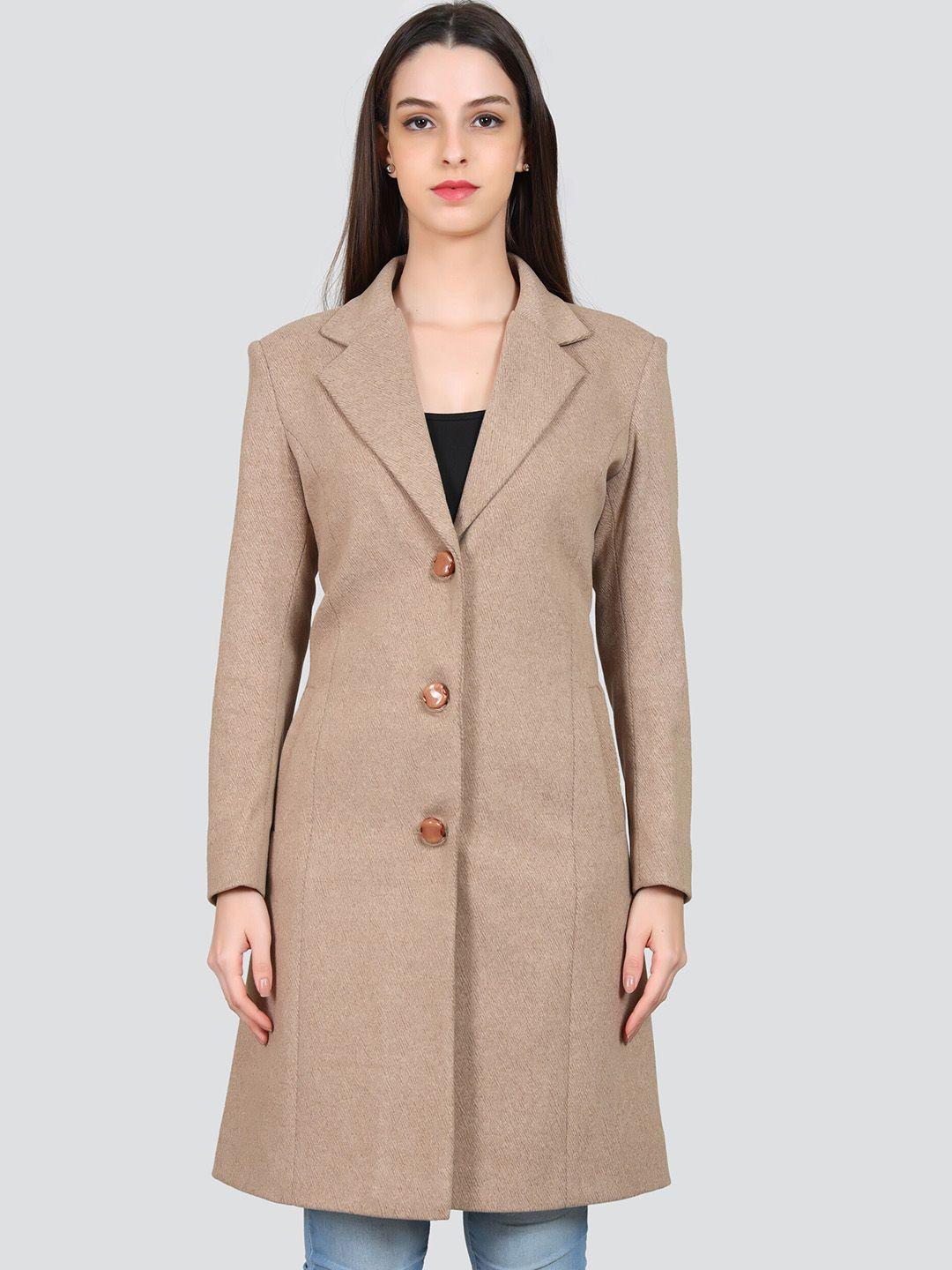 young club classic notched collar overcoat