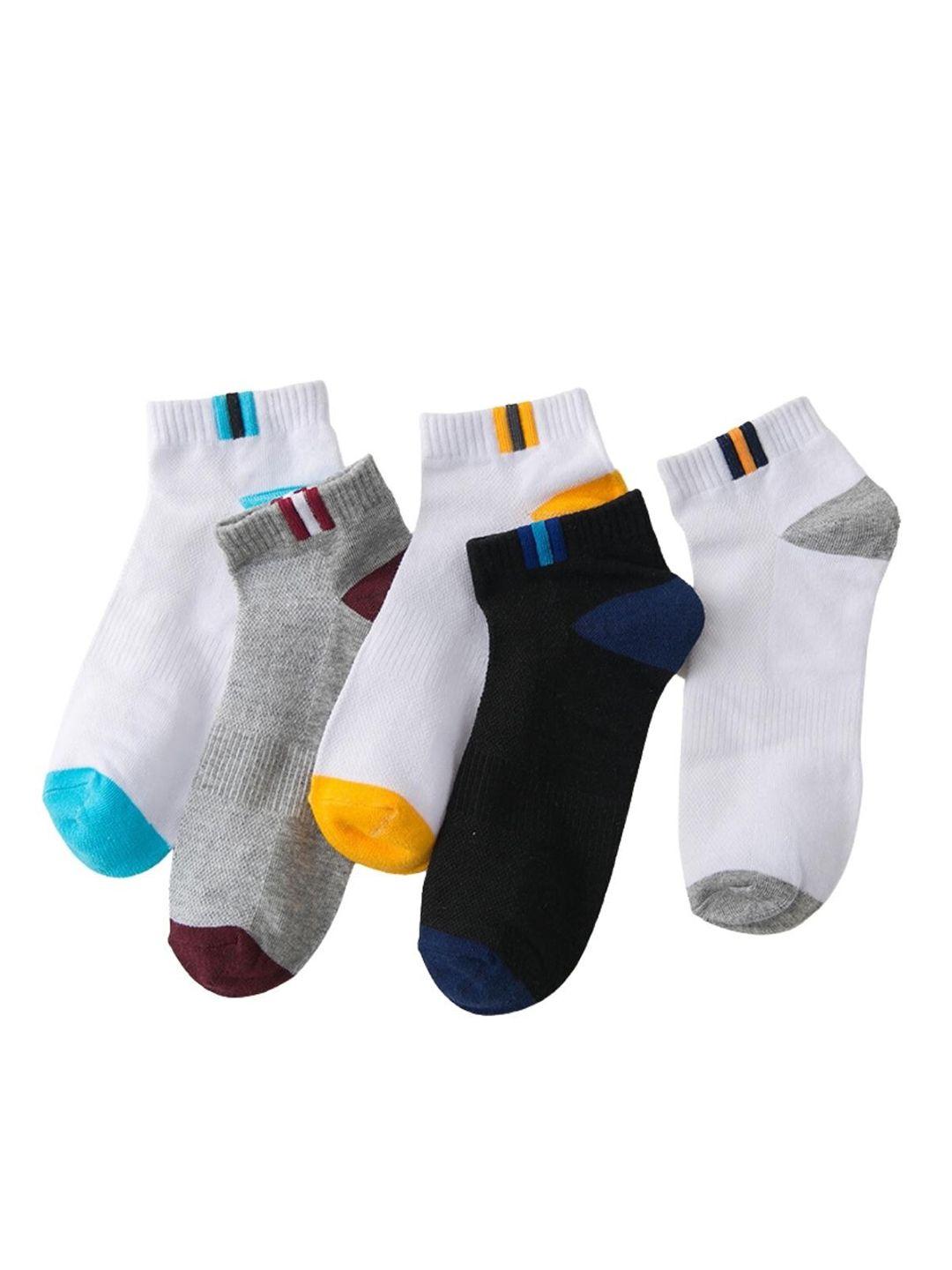 youstylo pack of 5 patterned ankle length socks