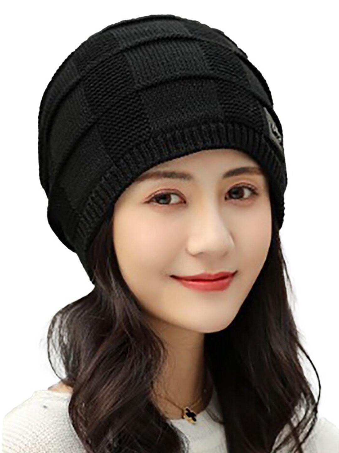 youstylo unisex cable knit woollen beanie