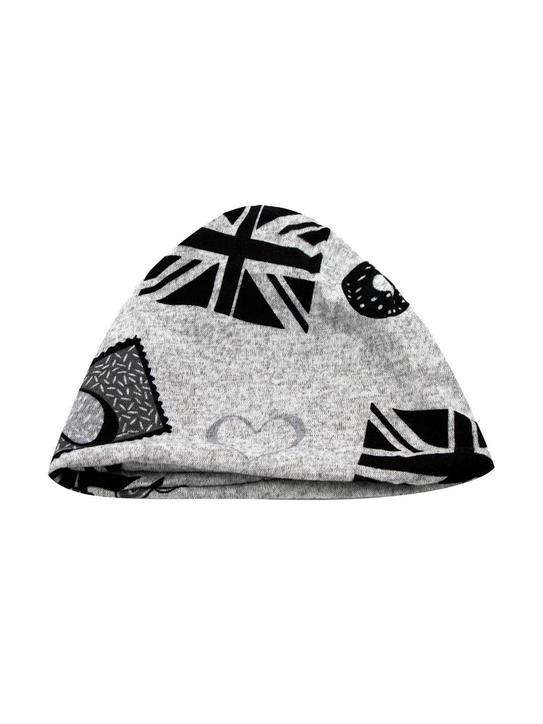 youstylo unisex grey printed beanie