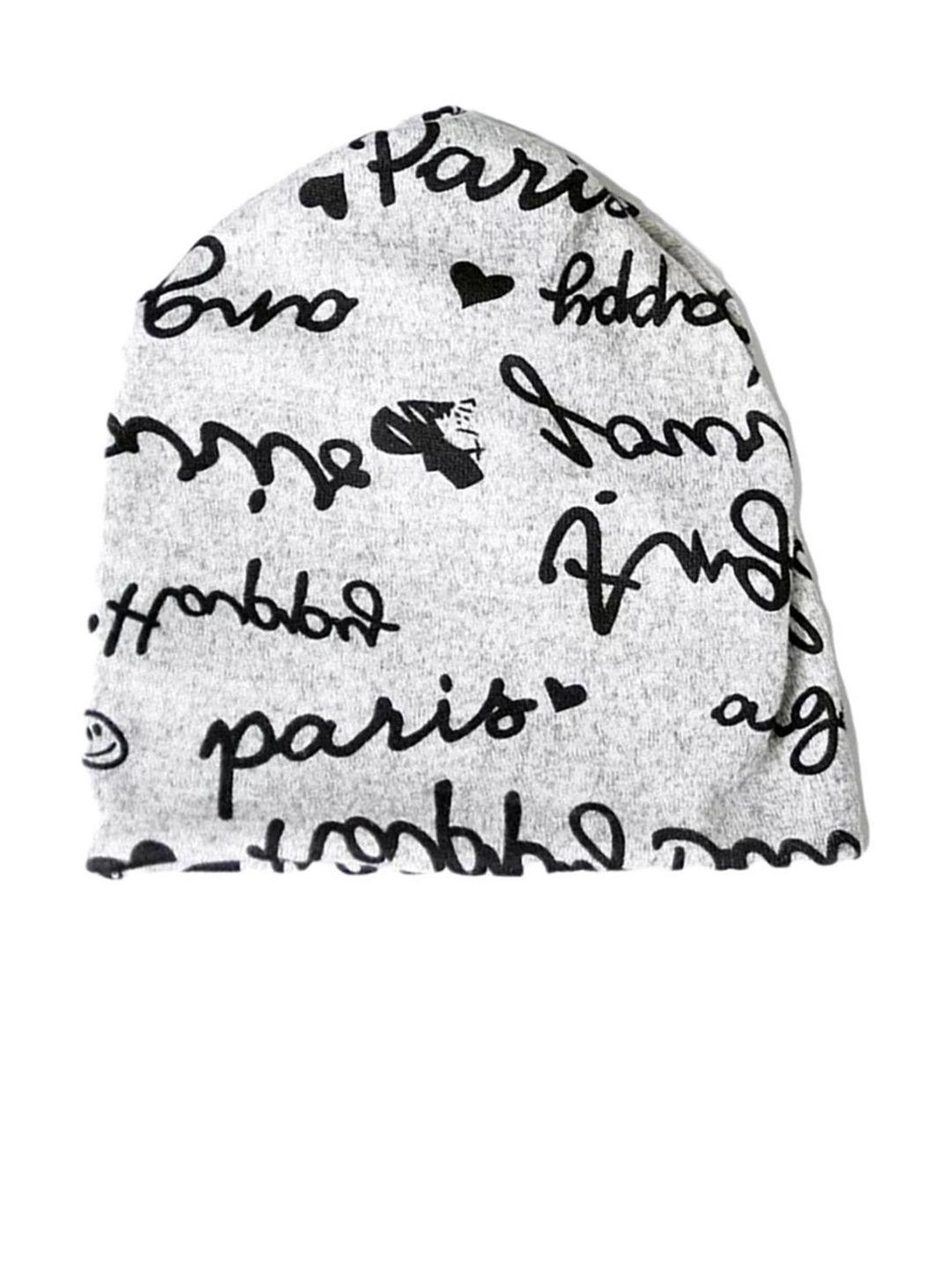 youstylo unisex white printed beanie