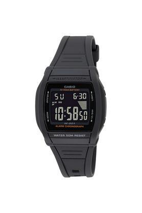 youth 40.4 � 36 � 10 mm black dial resin digital watch for unisex - i126