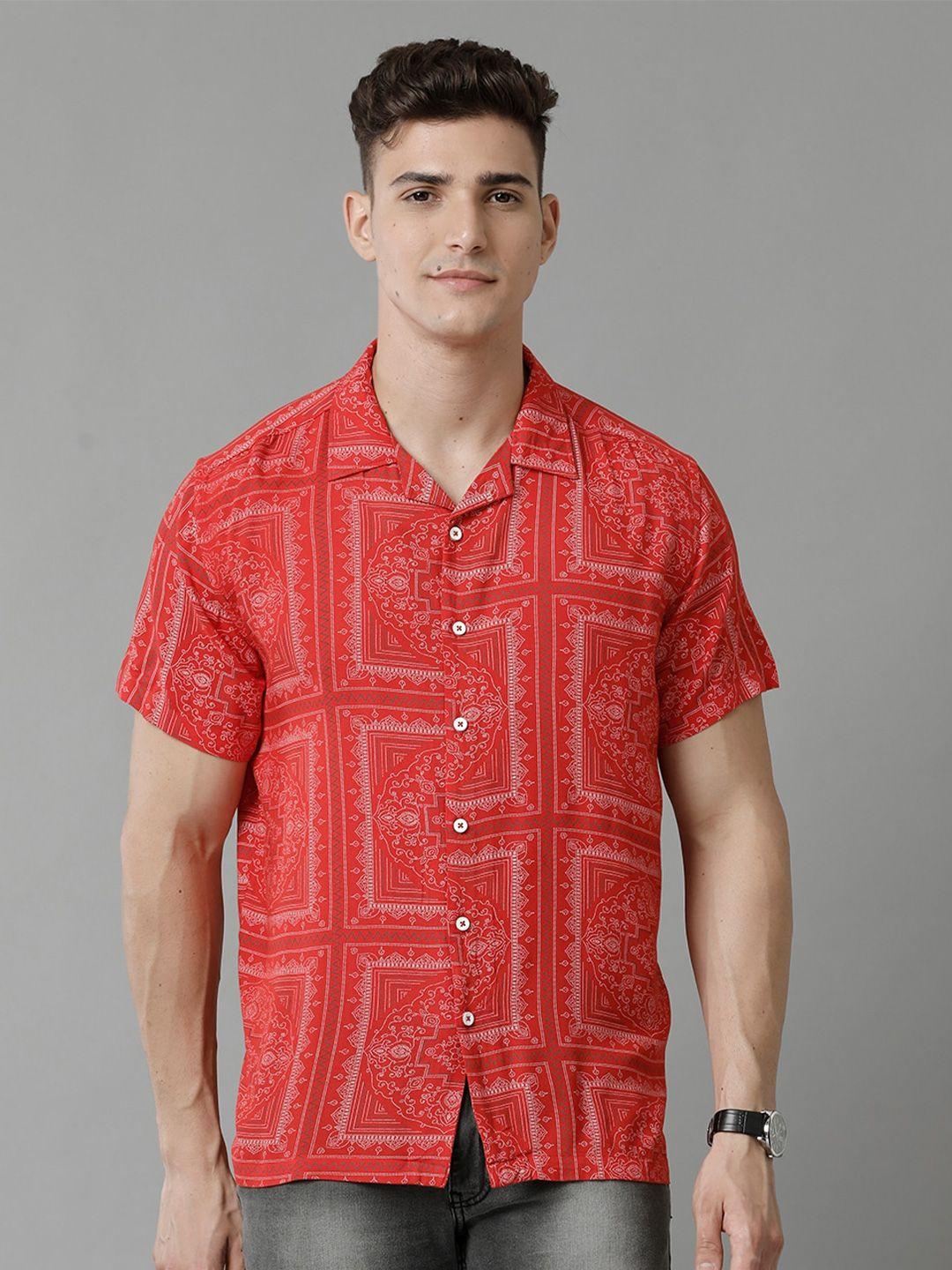 yovish comfort printed cotton casual shirt