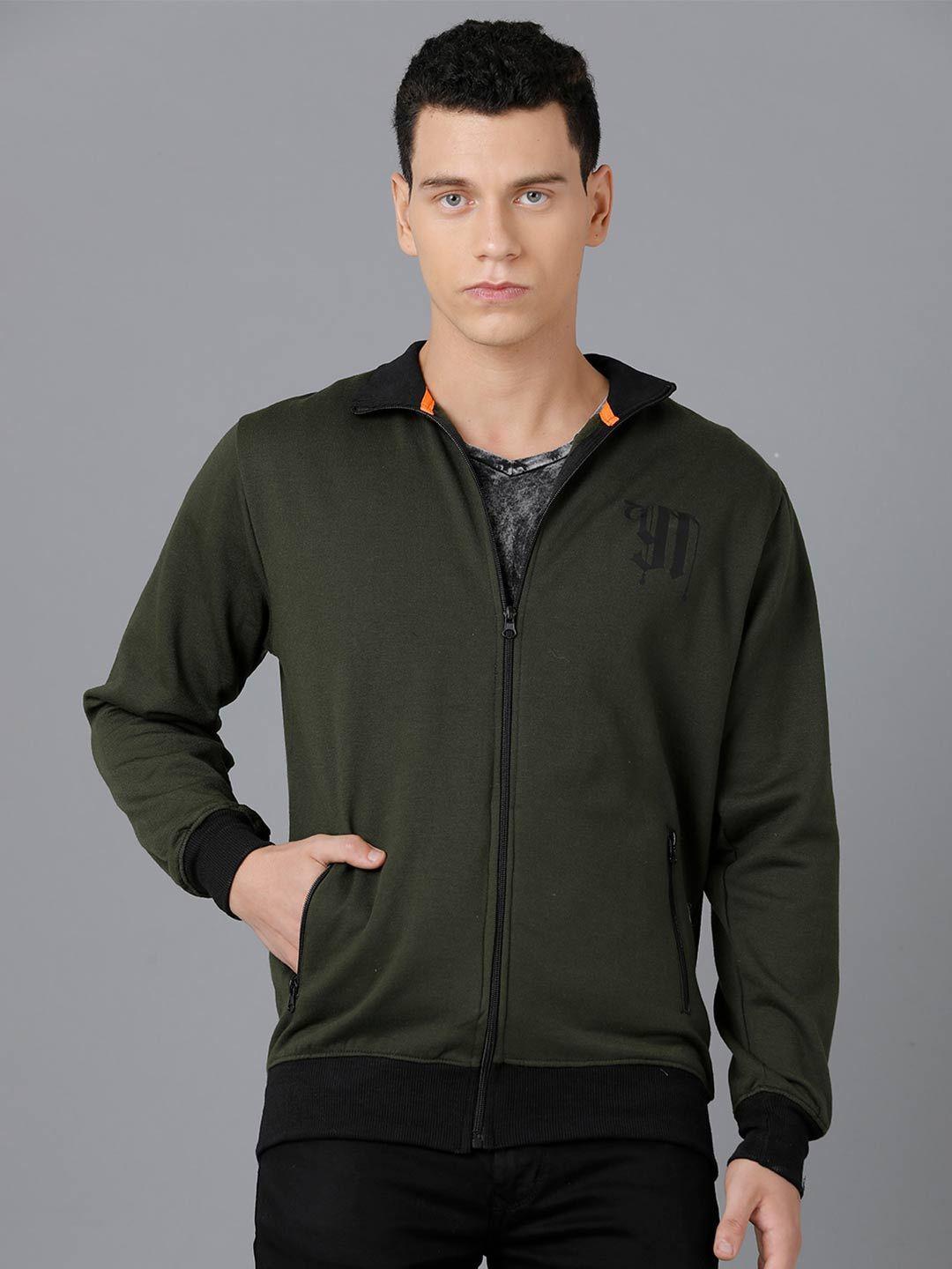 yovish men front-open cotton sweatshirt