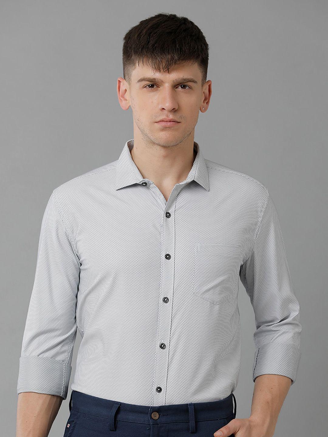 yovish premium micro ditsy printed formal pure cotton shirt