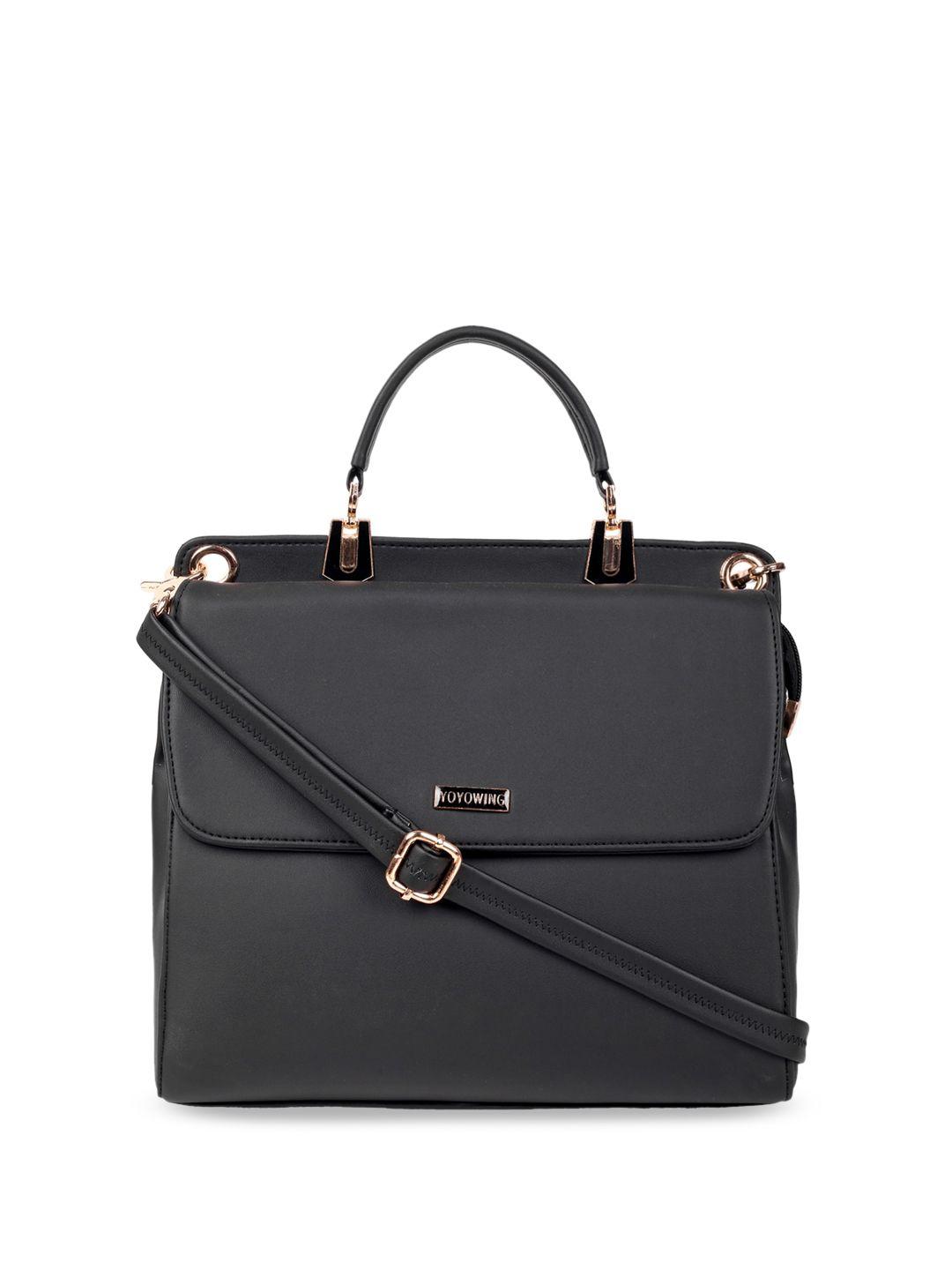 yoyowing structured satchel bag with zip detail