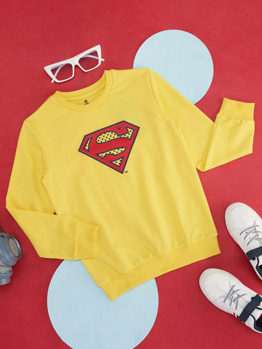 yu by pantaloons boys superman printed sweatshirt