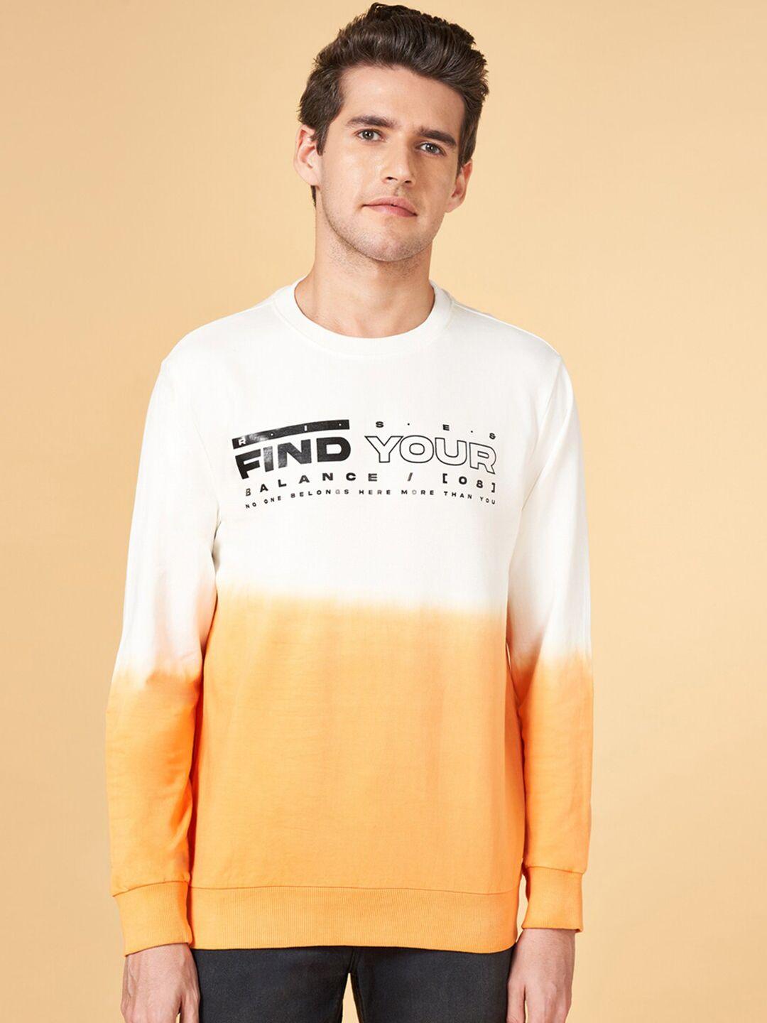 yu by pantaloons typography printed cotton pullover sweatshirt