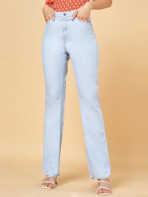 yu by pantaloons blue high rise jeans