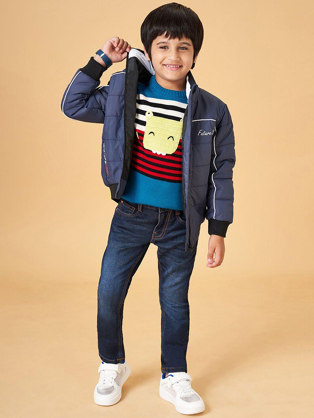 yu by pantaloons boys mock collar padded jacket