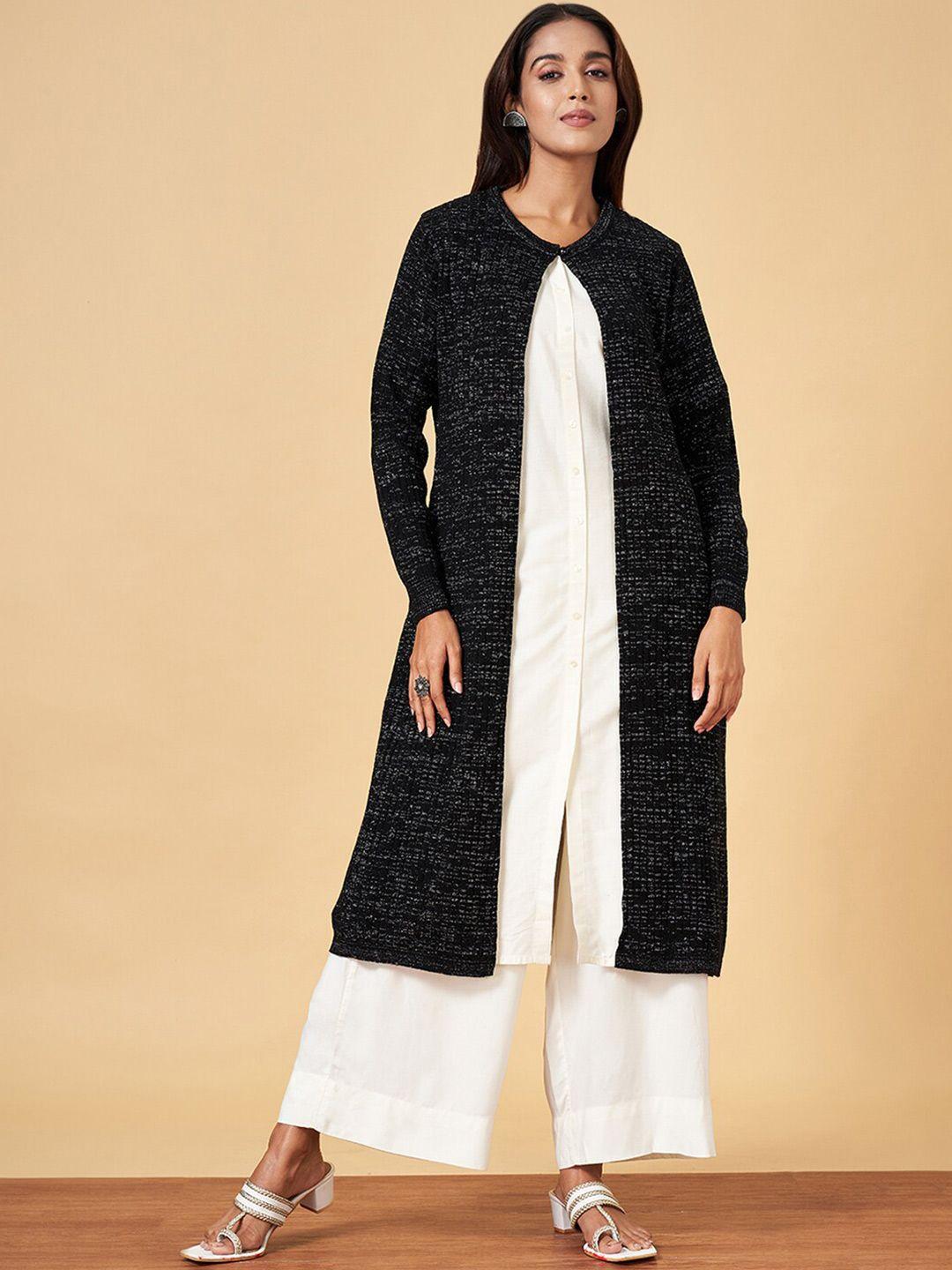 yu by pantaloons cable knit longline cardigan