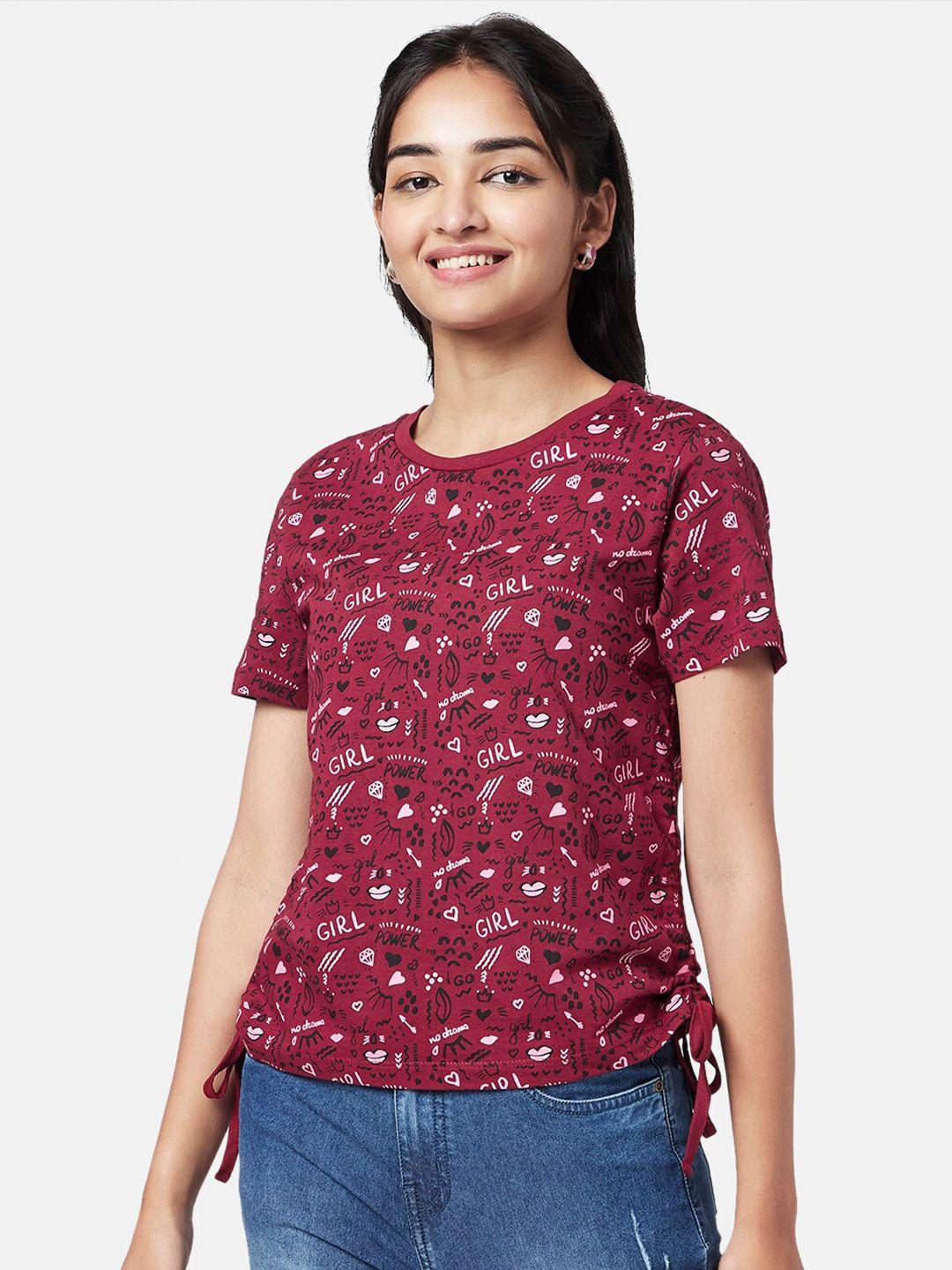 yu by pantaloons conversational print top