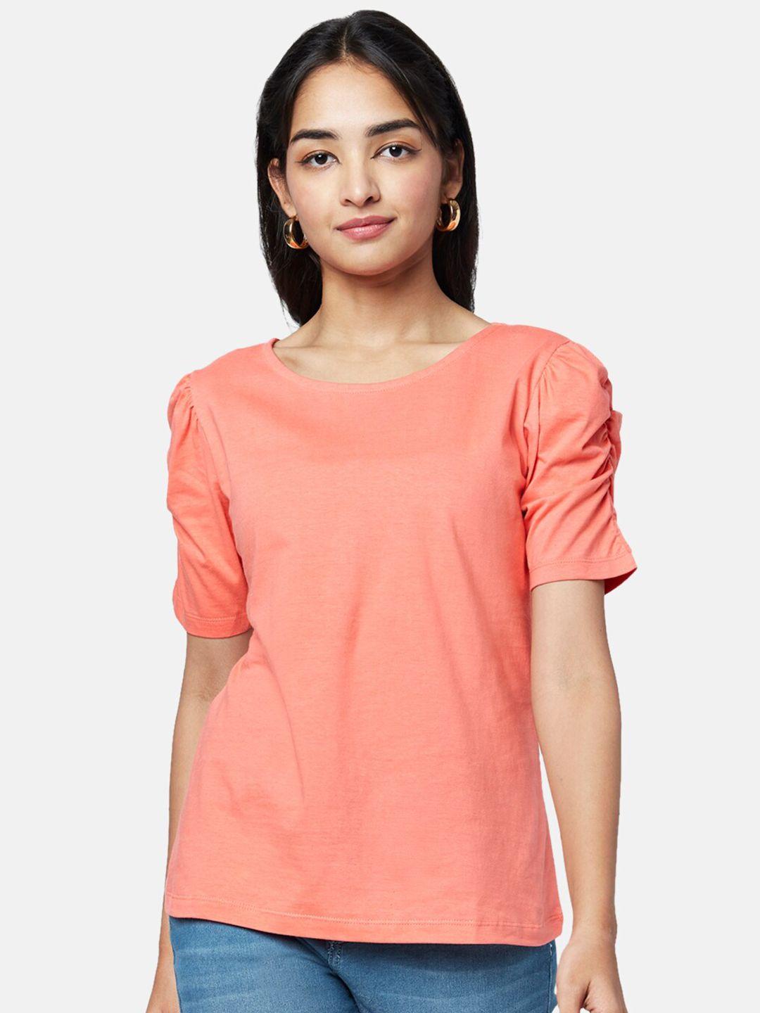 yu by pantaloons cotton round neck top