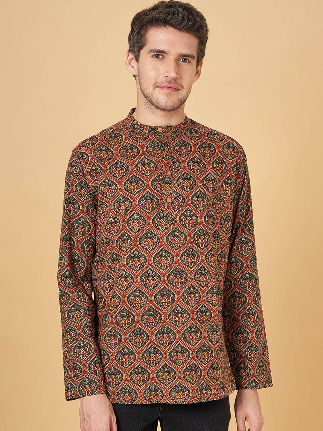 yu by pantaloons ethnic motifs printed cotton kurta