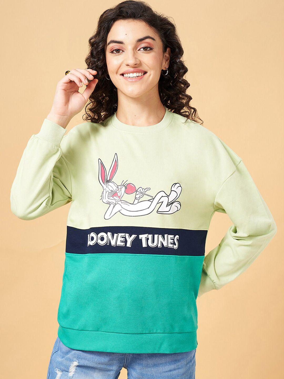 yu by pantaloons looney tunes printed round neck pullover