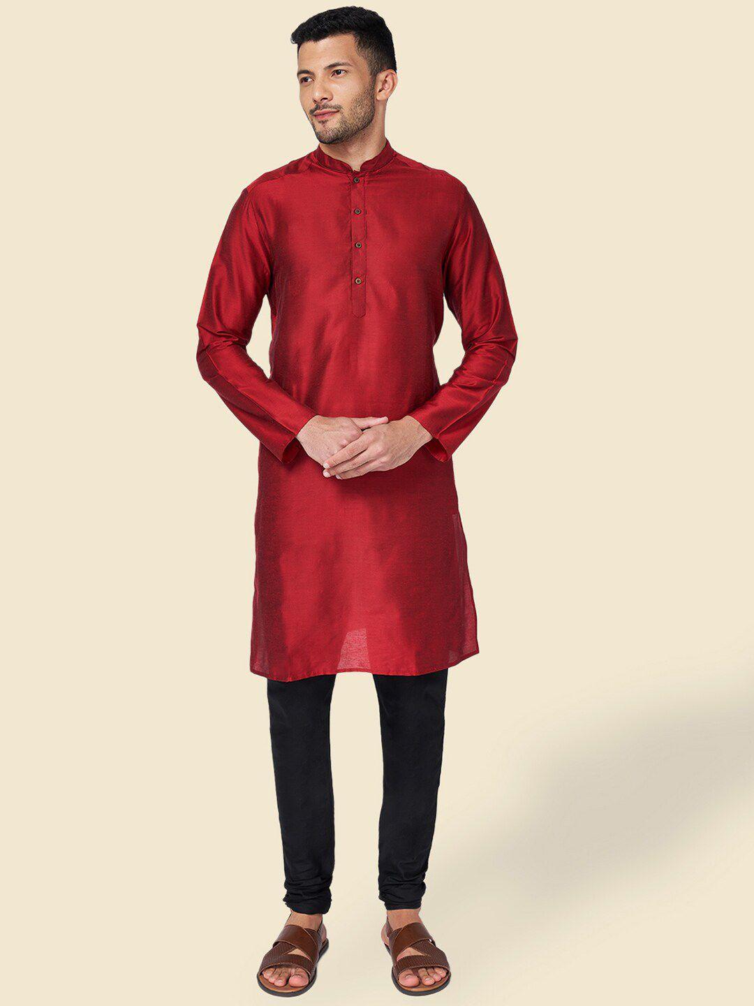 yu by pantaloons mandarin collar straight kurta