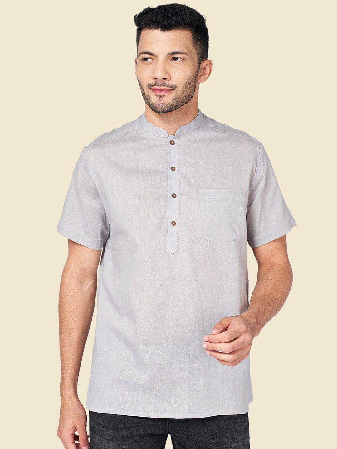 yu by pantaloons mandarin collar straight kurta