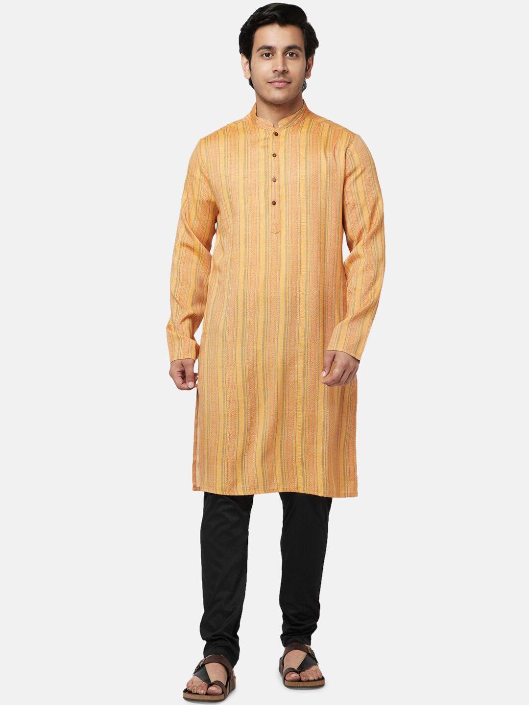 yu by pantaloons men thread work kurta