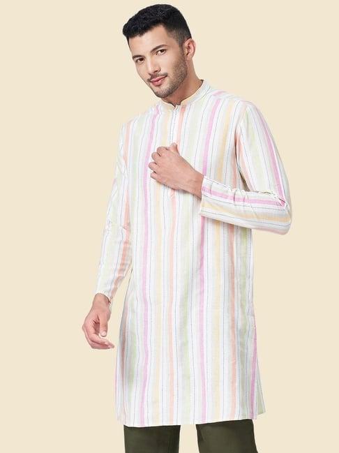 yu by pantaloons multi straight fit striped kurta