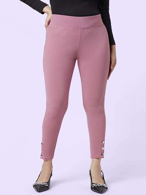 yu by pantaloons pink high rise tights