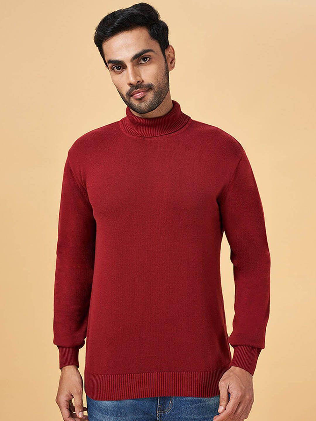 yu by pantaloons turtle neck long sleeves pure cotton pullover
