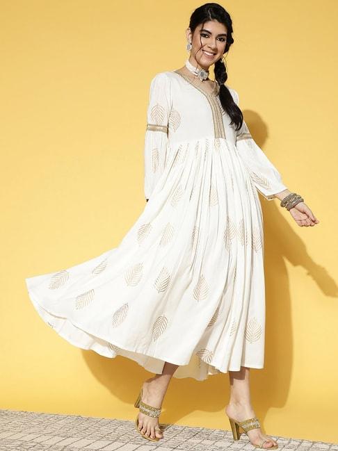 yufta white embellished maxi dress