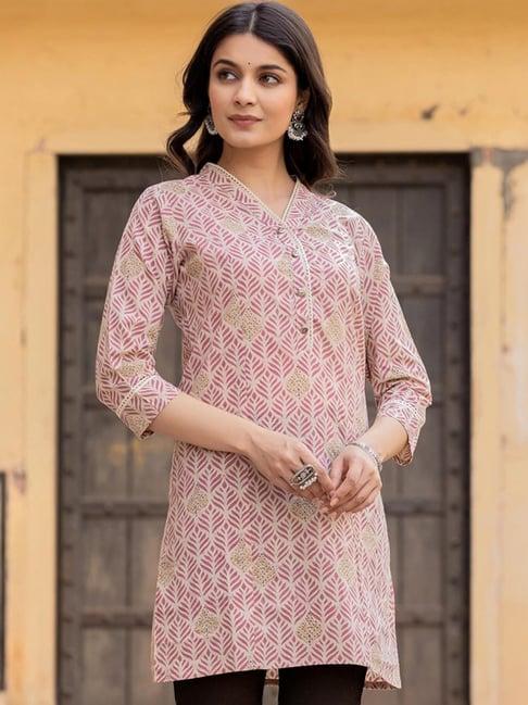 yufta pink cotton printed tunic