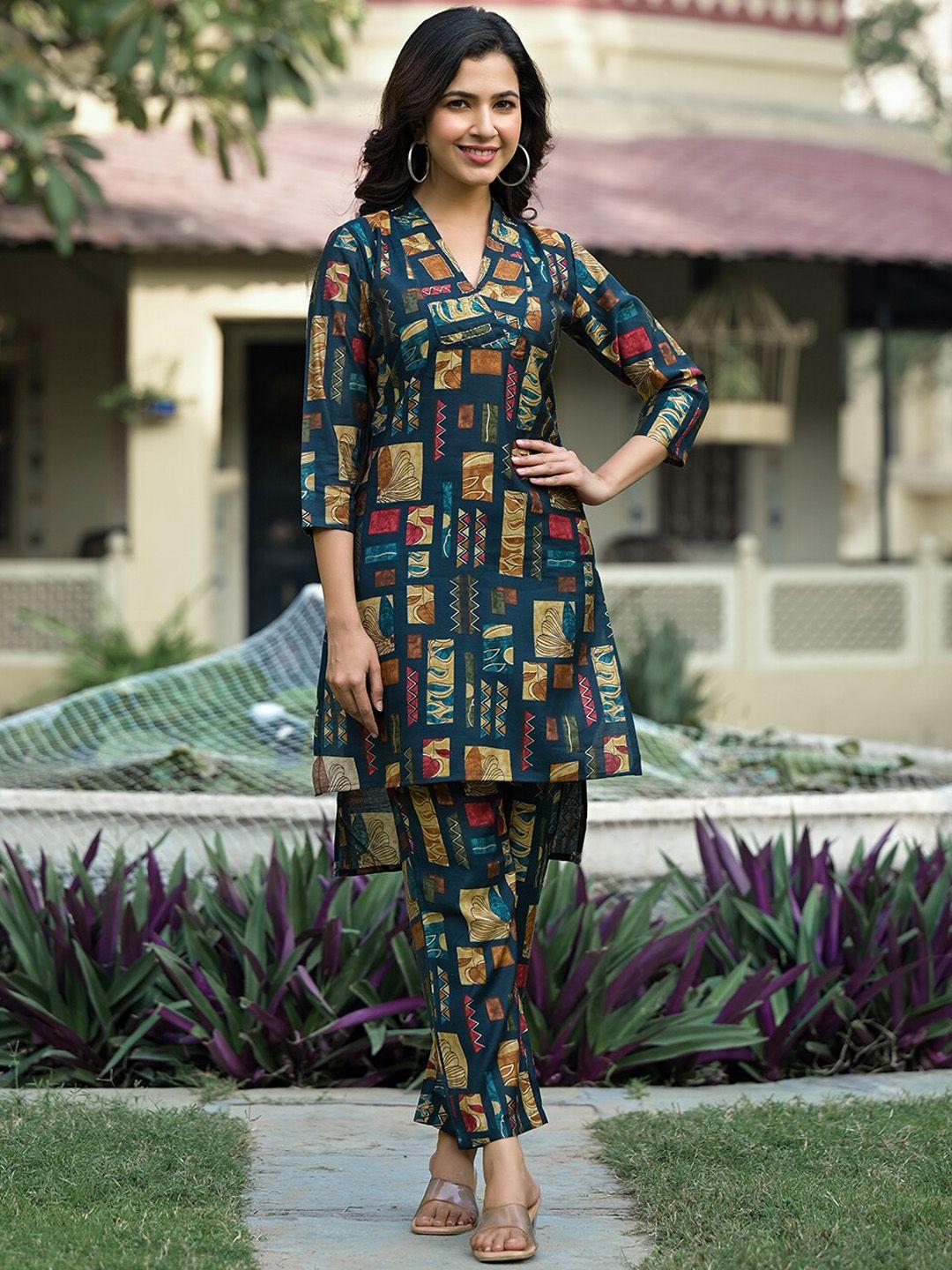 yufta printed top & trousers co-ords