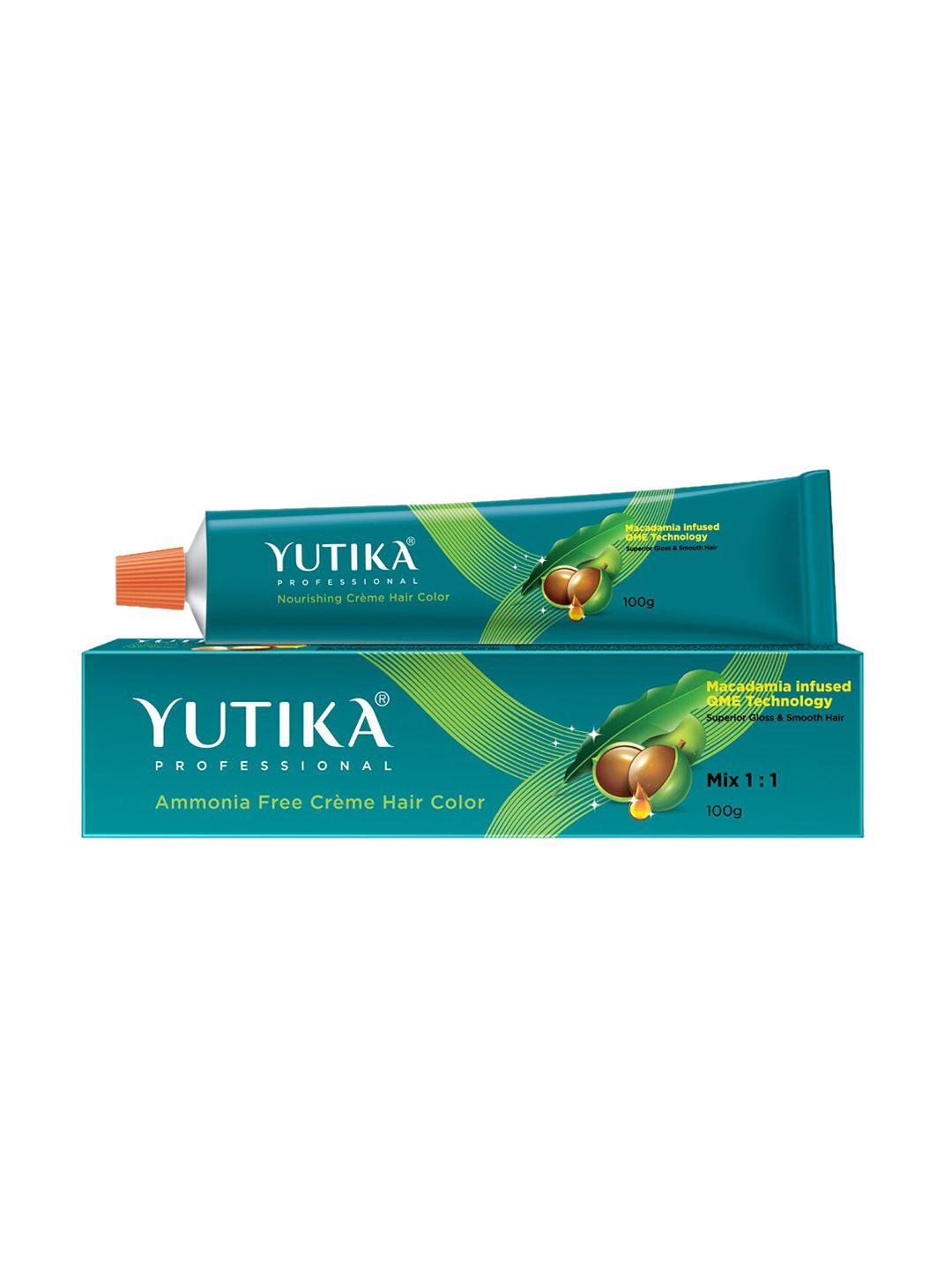 yutika professional ammonia free creme hair color light mahogany brown 5.5 - 100 gm