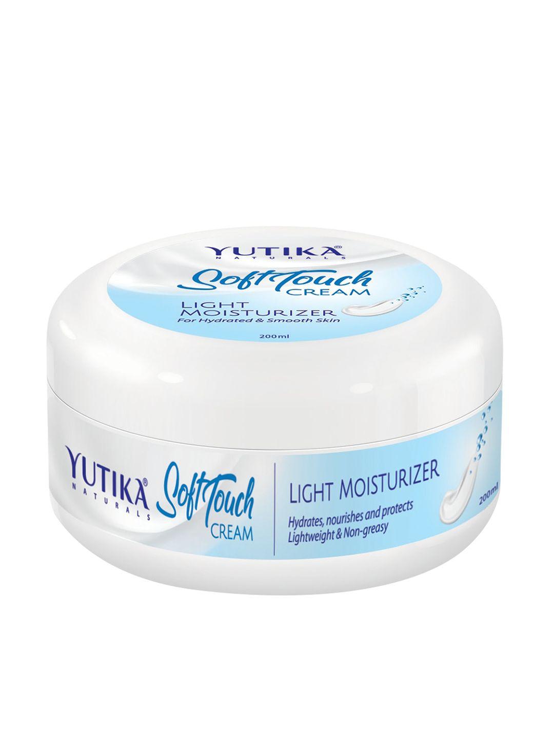 yutika naturals soft touch light moisturizer cream with vitamin e & shea butter - 200 g