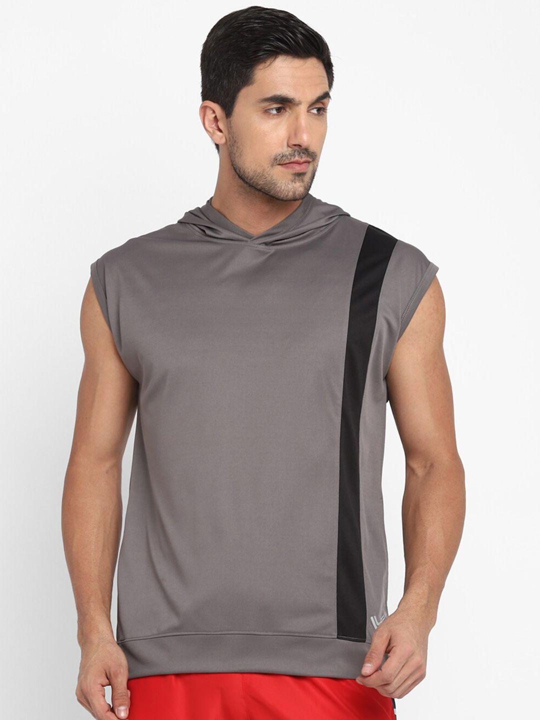 yuuki hooded antimicrobial sleeveless sports t-shirt