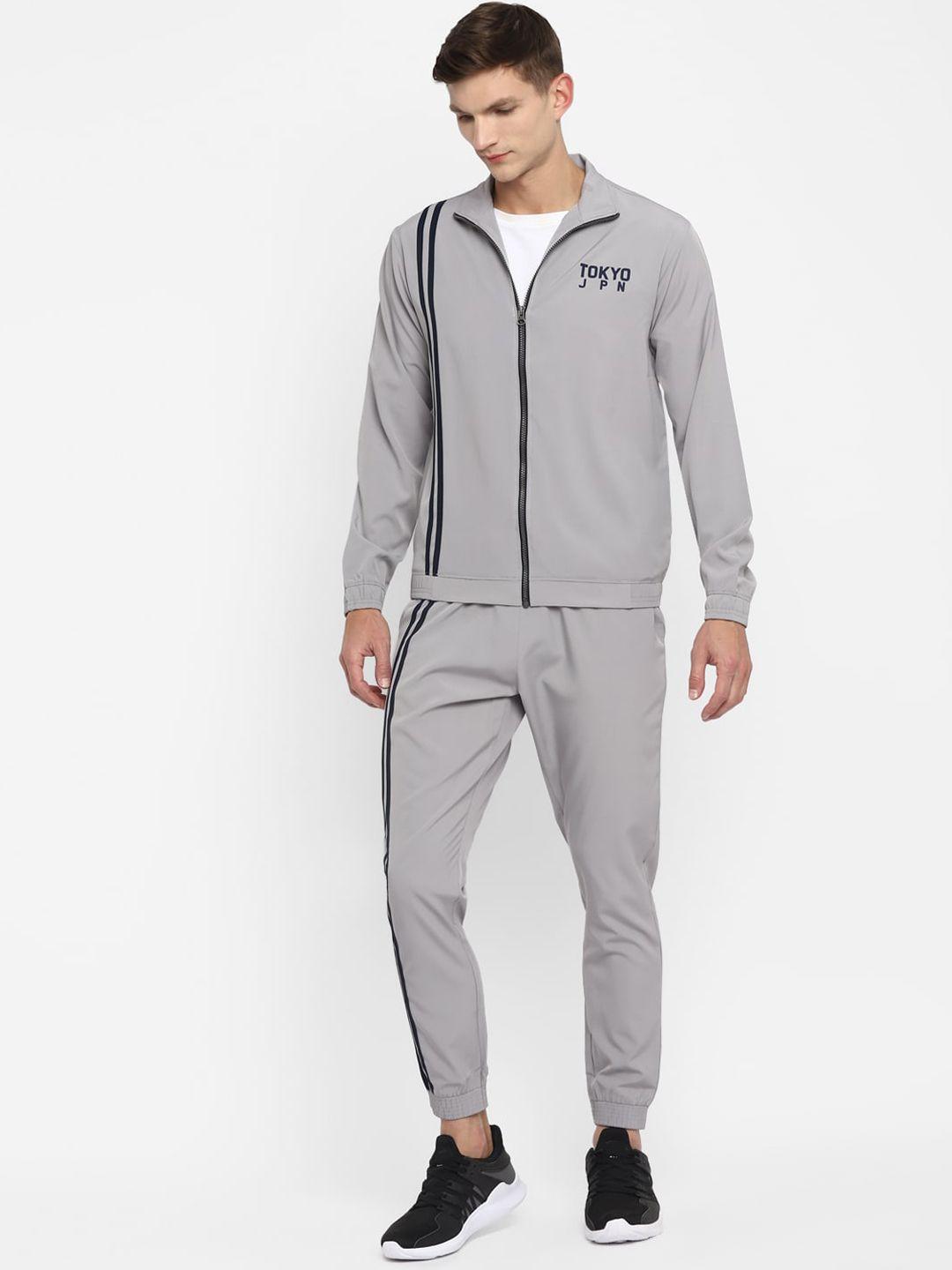 yuuki men grey solid track suit