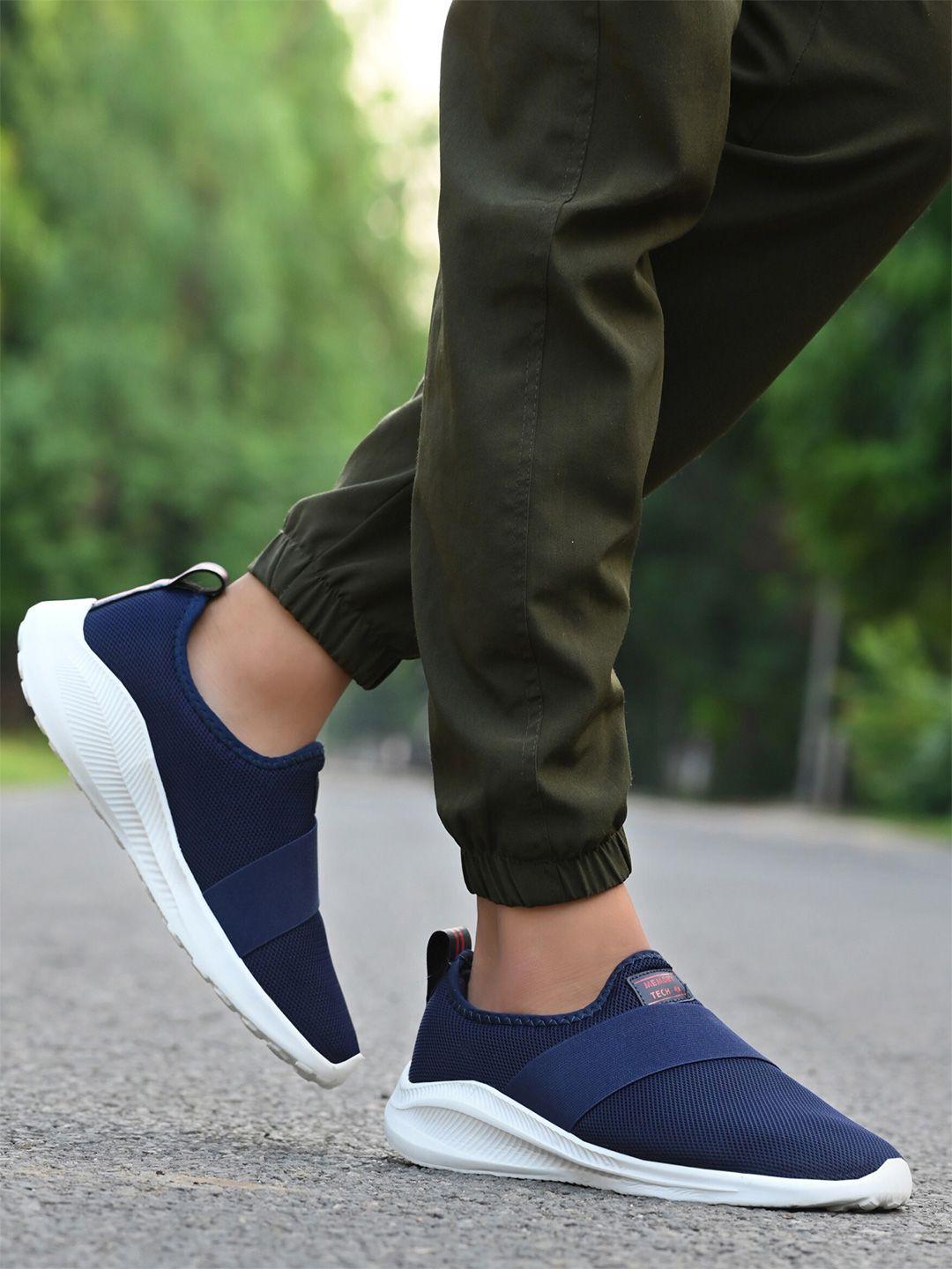 yuuki men navy blue slip-on sneakers