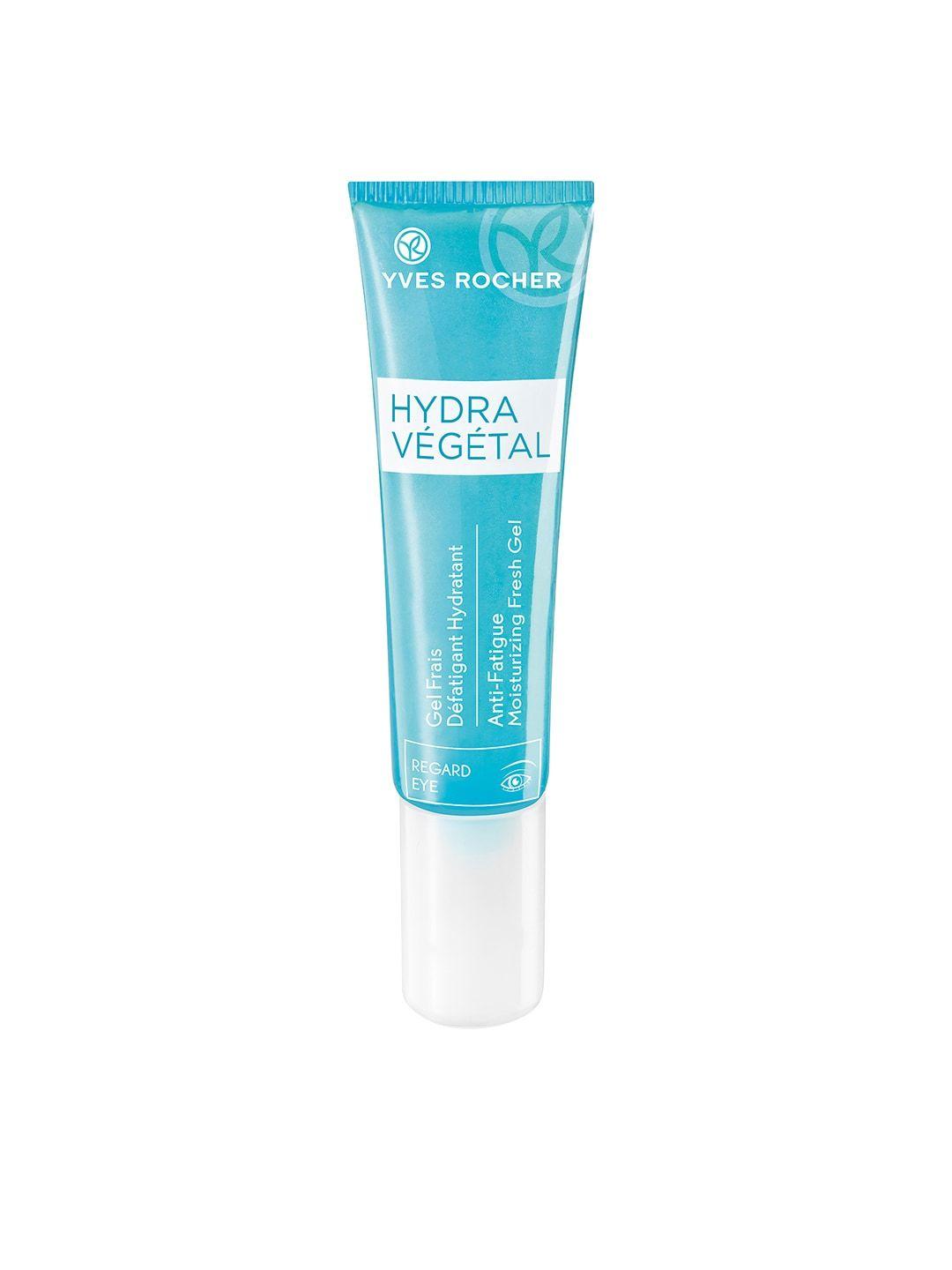 yves rocher unisex hydra vegetal anti-fatigue sustainable moisturizing fresh gel eye 15ml