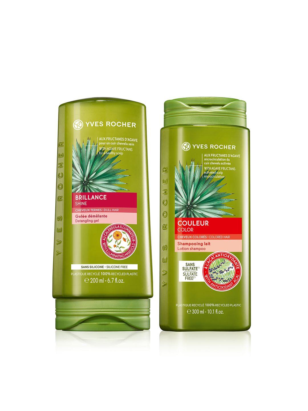 yves rocher set of 2 sustainable shampoo & gel conditioner