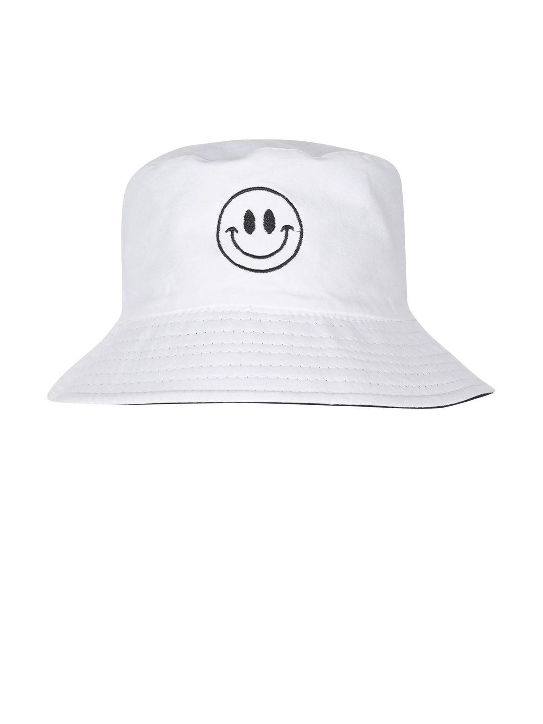 zacharias smiley printed cotton fishermen reversible bucket hat