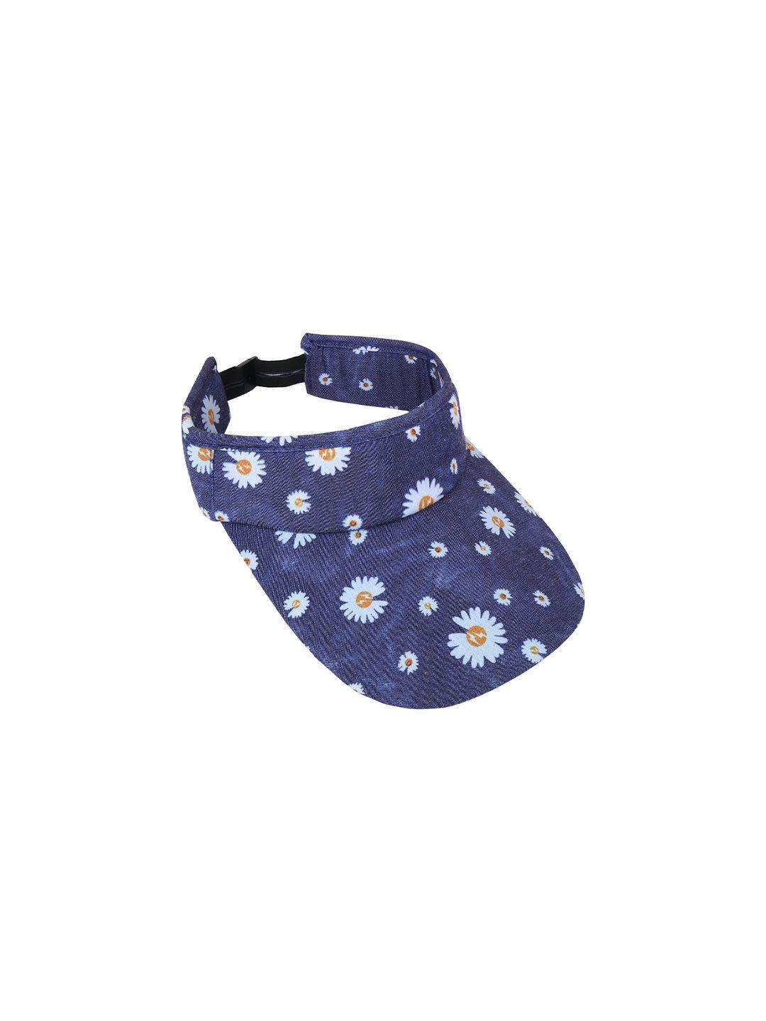 zacharias floral printed cotton visor cap