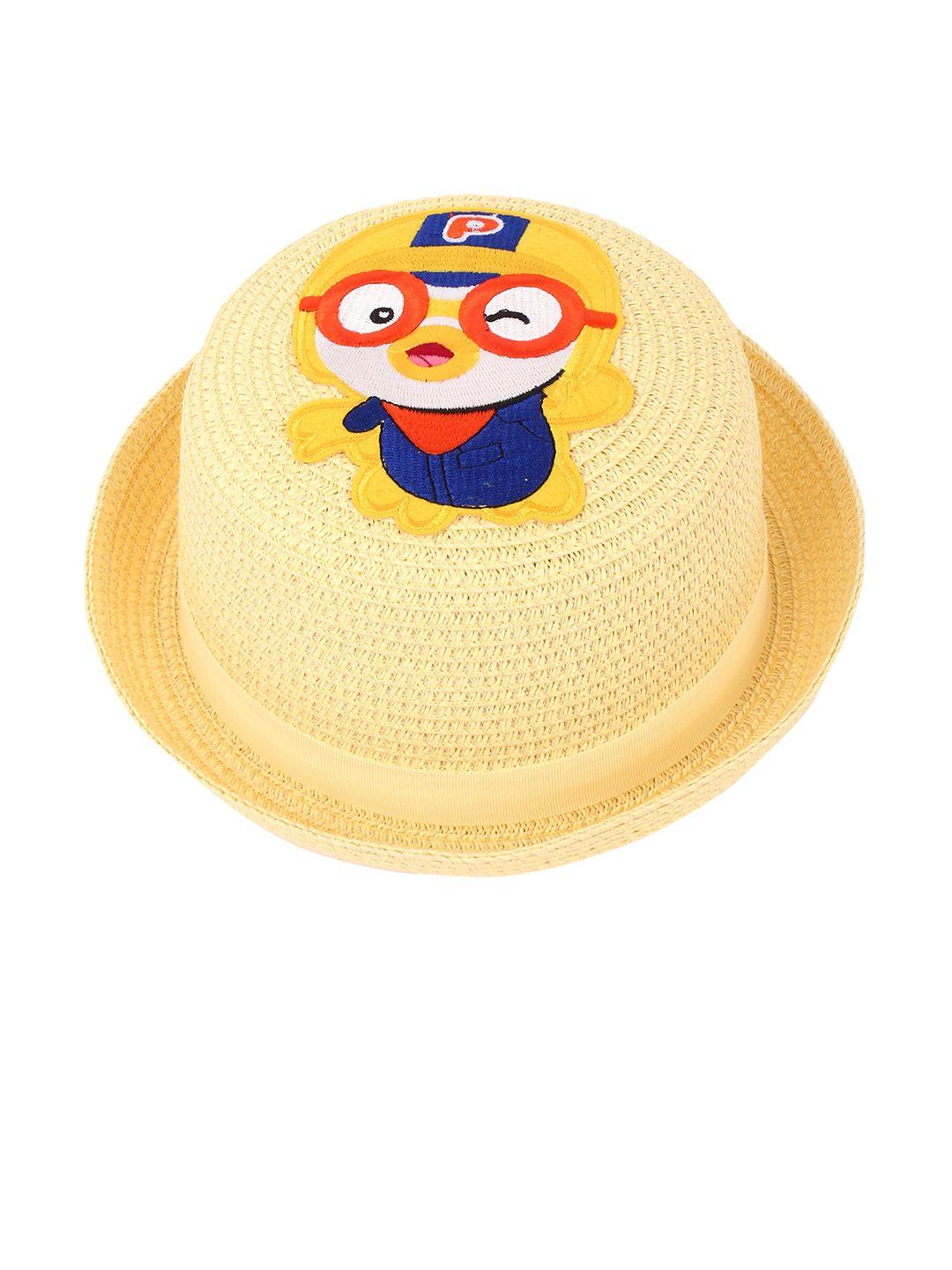 zacharias kids printed cotton straw hat