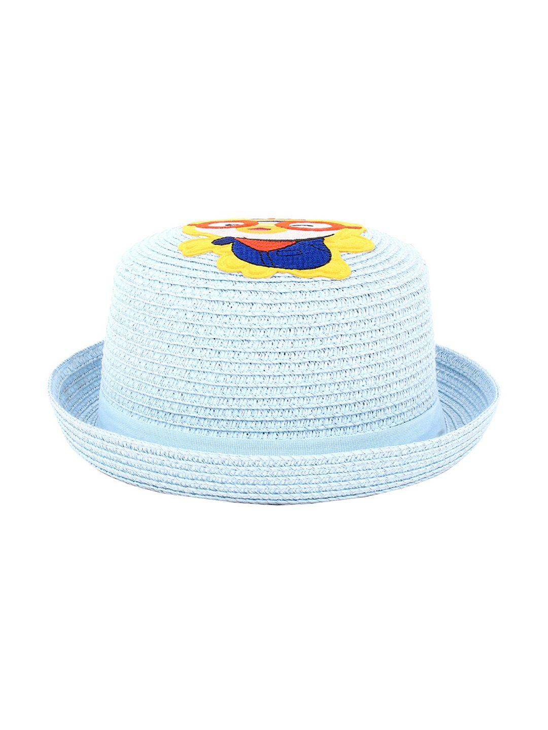 zacharias kids printed cotton straw hat