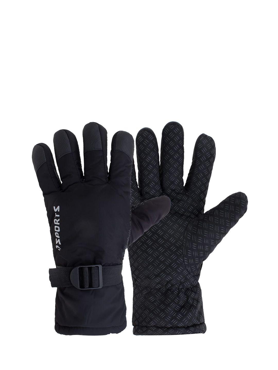zacharias men patterned winter hand gloves