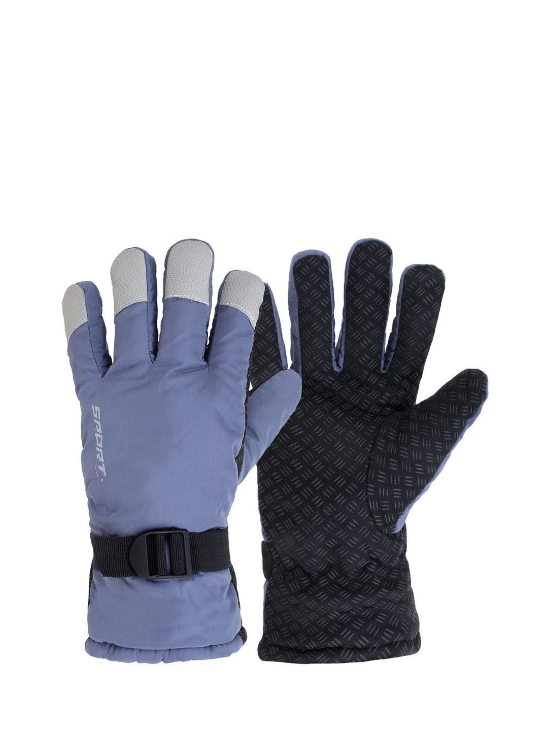 zacharias men patterned winter hand gloves