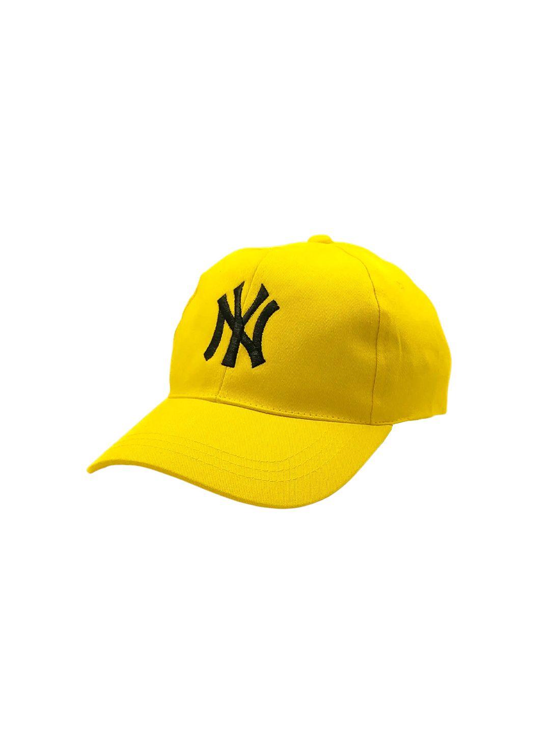 zacharias men yellow & black embroidered baseball cap