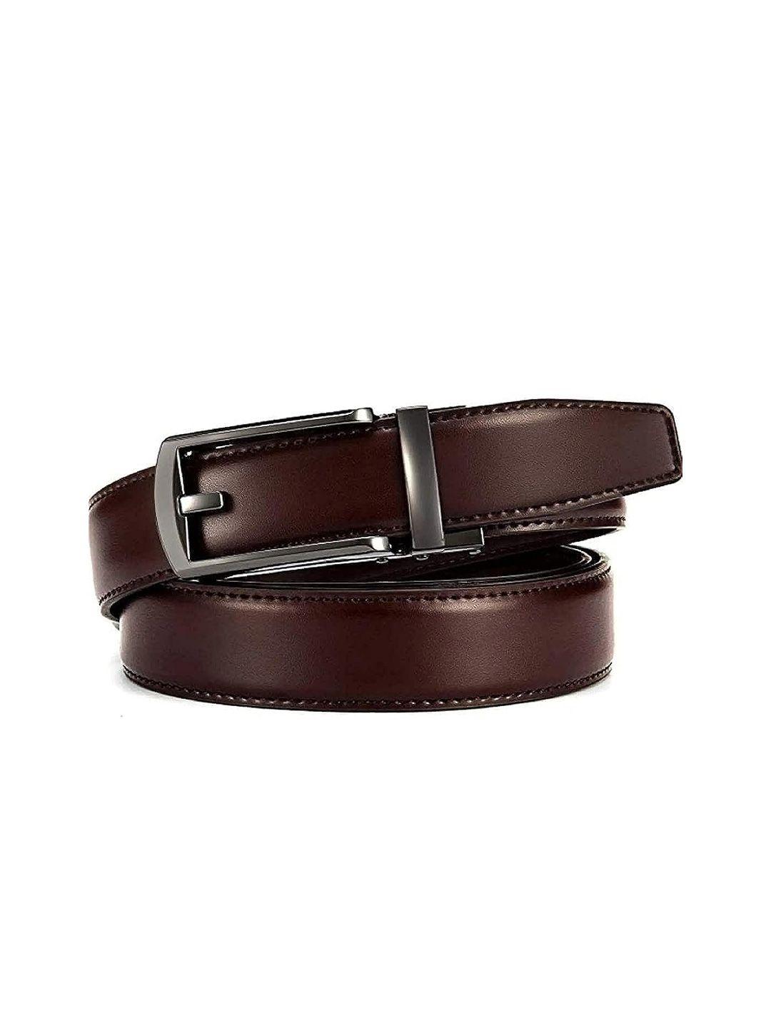 zacharias textured slim leather belt