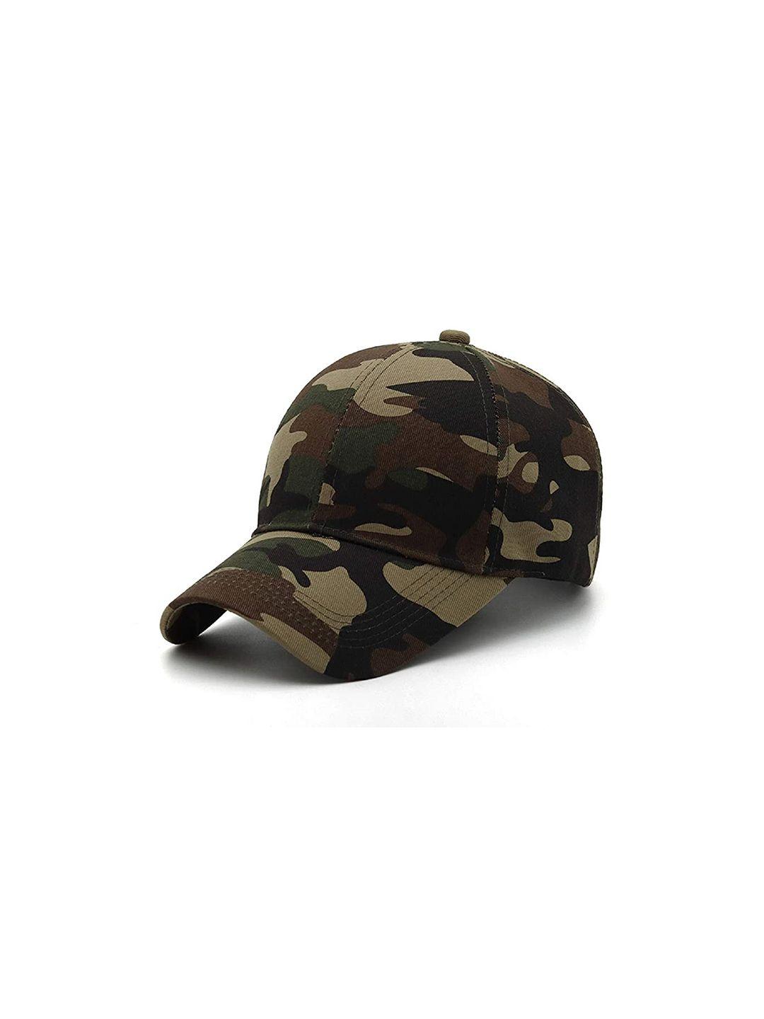 zacharias unisex brown & green printed baseball cap