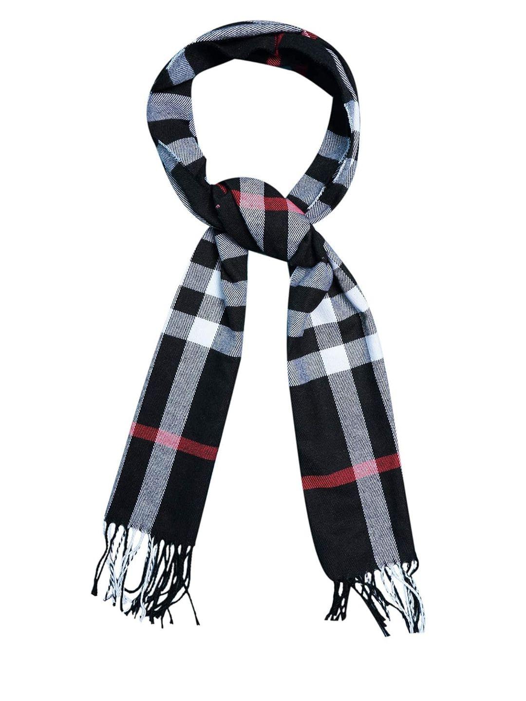 zacharias unisex checked acrylic mufflers